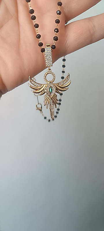 Kristal Anka Kuşu Kolye