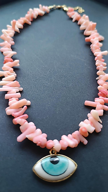 Doğal Taş Göz Kolye