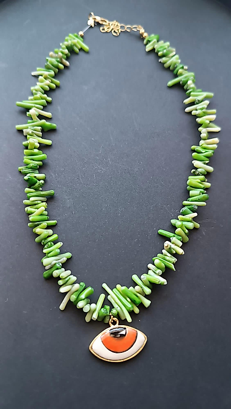 Doğal Taş Göz Kolye