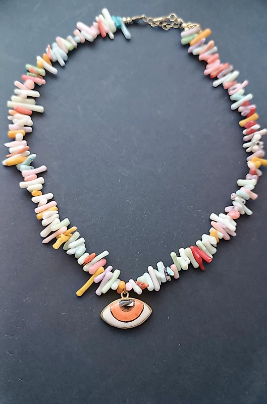 Doğal Taş Göz Kolye