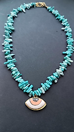 Doğal Taş Göz Kolye