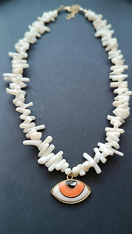 Doğal Taş Göz Kolye