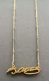 Atatürk İmzalı Kolye